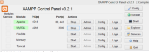 Come installare WordPress in locale con Xampp - guida passo passo 2 pannello-controllo-xampp-dopo-attivazione-apache-mysql