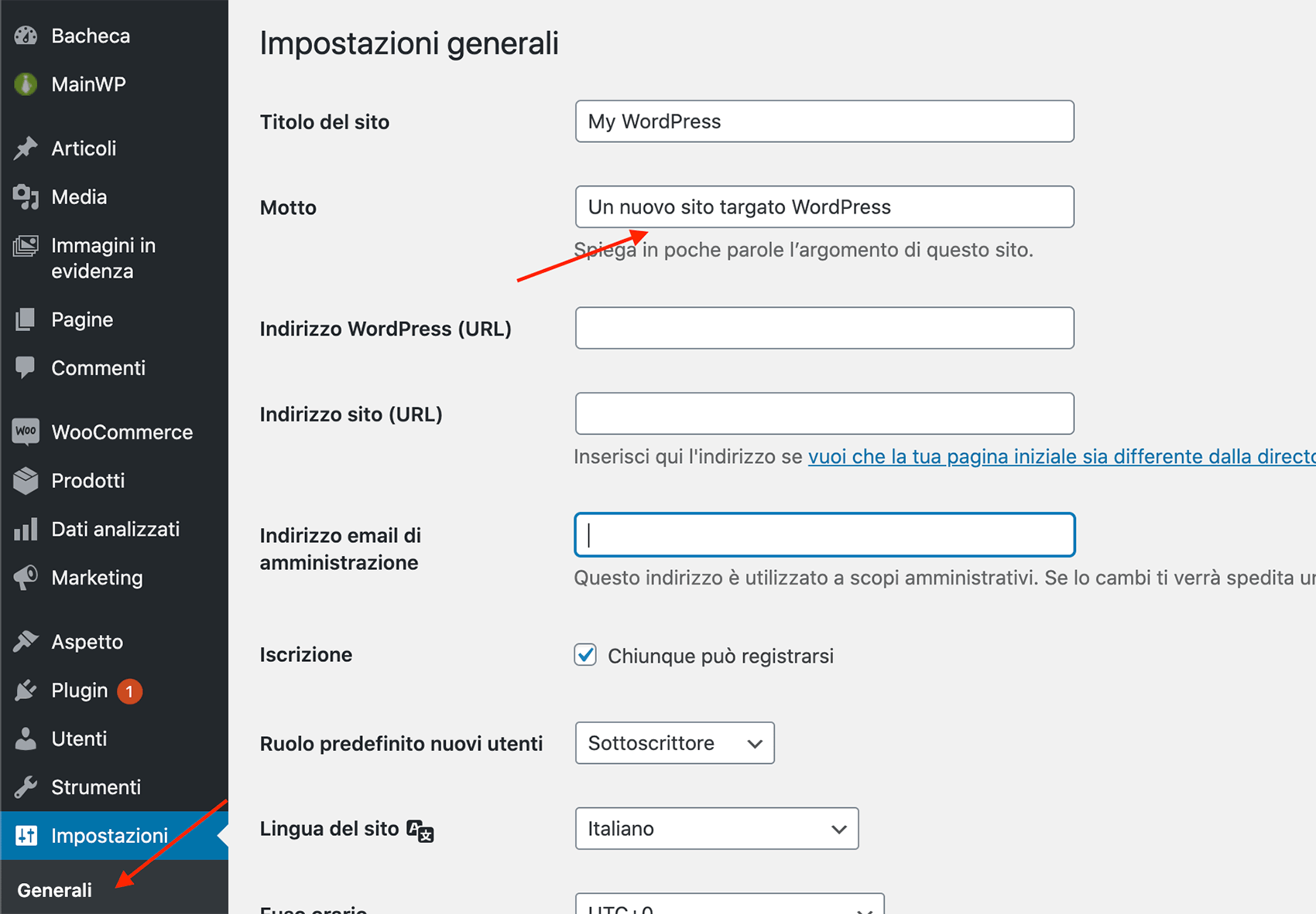 Guida per principianti : I 25 errori WordPress più comuni da evitare 4 motto wordpress