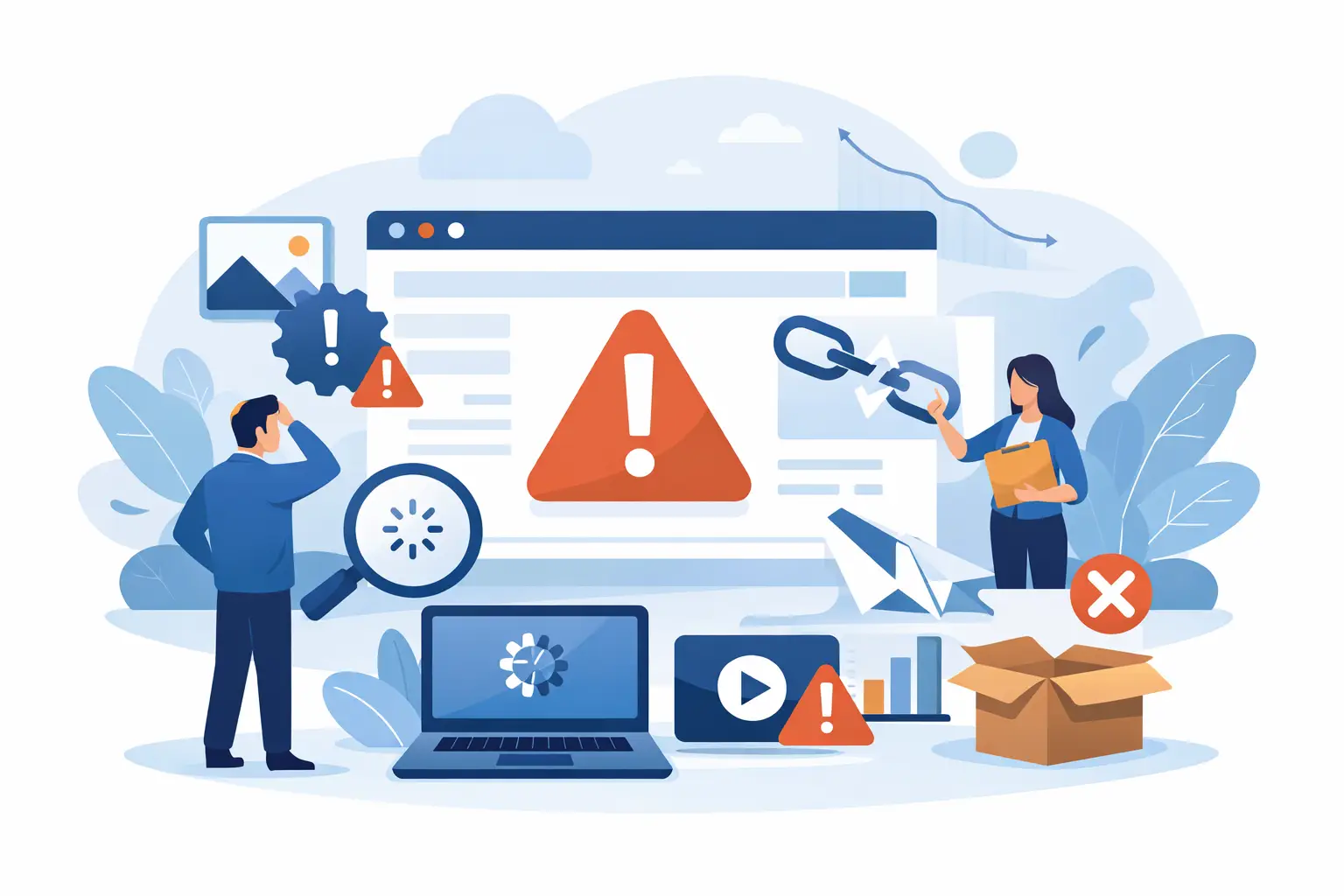 10 errori sito web aziendale da evitare